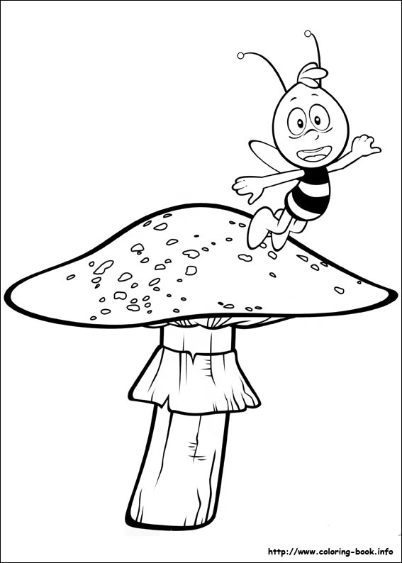 Plansa de colorat cu Albina 131 37
